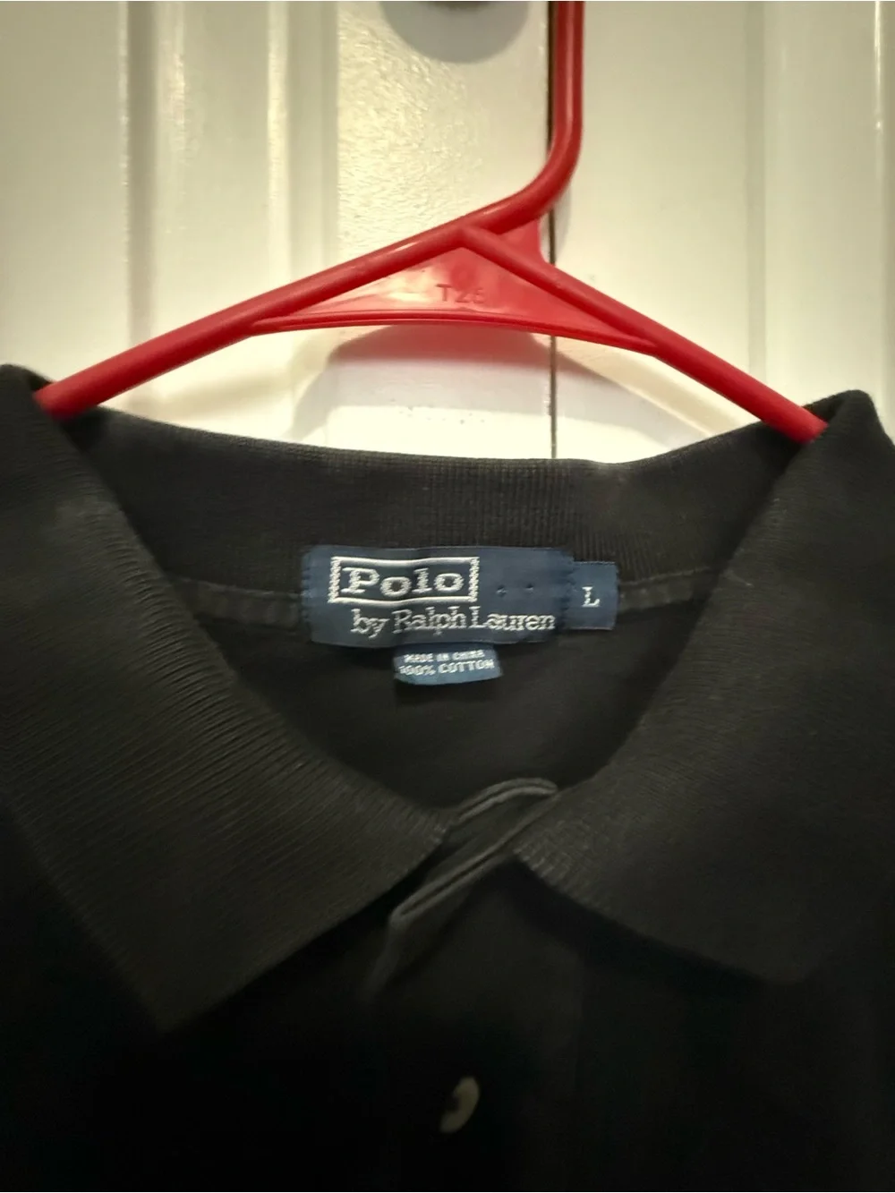 Polo by Ralph Lauren Black Short-Sleeve Polo with Red Pony Logo